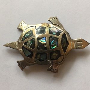 Silver Turtle Pin